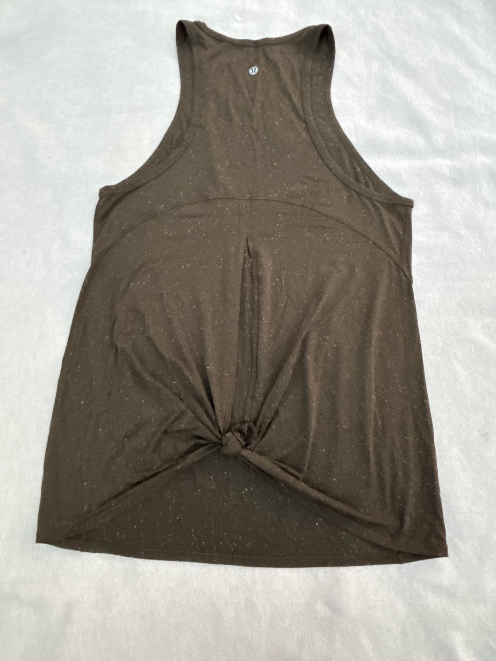 lululemon athletica Brown Racerback Tank with Front Twist